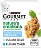 Gourmet Nature&apos, s Creations Blik Multipack Kattenvoer Zeevis 8 x 85 g online kopen