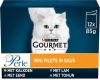 Gourmet Perle Mini Filet in saus met kalkoen/eend/tonijn/lam nat kattenvoer 85 gr zakjes 8 x(12 x 85 gr ) online kopen