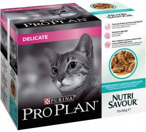 Pro Plan Cat Nutri Savour Delicate Multipack Kattenvoer Oceaanvis 10x85 g online kopen