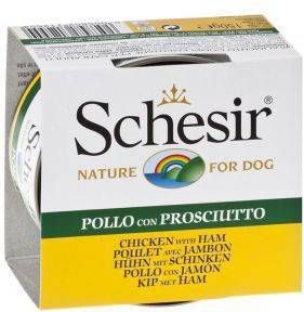 Schesir Hond Blik Gelei 150 g Hondenvoer Kipfilet&Ham online kopen