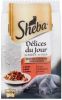 Sheba Delices Du Jour Traiteur In Saus Multipack Pouch Kattenvoer Rund Kip Saus 6 x 50 g online kopen
