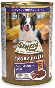 Stuzzy Monoprotein hertenvlees nat hondenvoer 400 gram 2 dozen(12 x 400 gr. ) online kopen