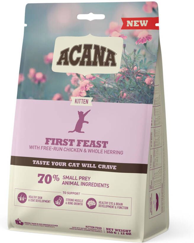 Acana Kitten First Feast Kip&Haring Kattenvoer 1.8 kg online kopen