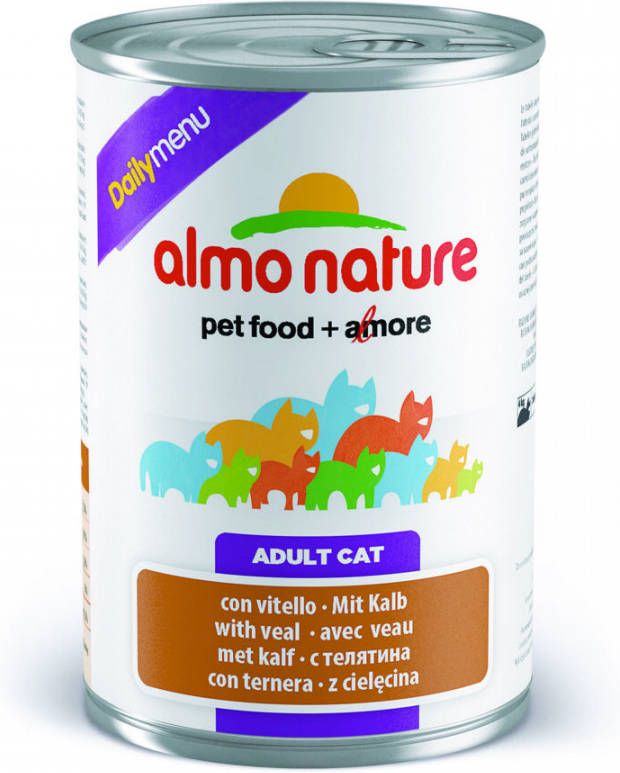 Almo Nature Blik Adult Cat Daily Menu 400 g Kattenvoer Kalkoen online kopen