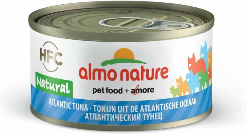 Almo Nature Hfc Cat Natural Blik 70 g Kattenvoer Atlantische Tonijn Classic online kopen