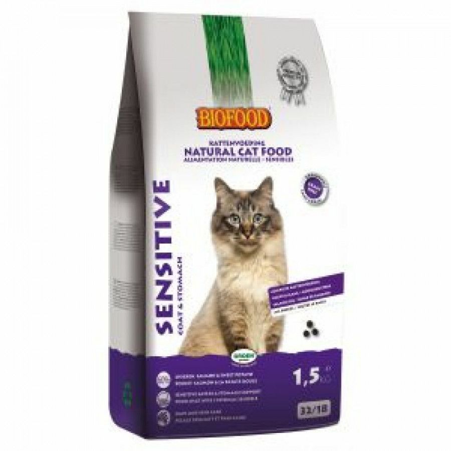 Biofood BF Petfood Sensitive Coat & Stomach kattenvoer 2 x 1, 5 kg online kopen
