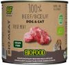 Biofood BF Petfood Organic 100% rundvlees natvoer hond & kat(blik 200 g)12 x 200 gr online kopen