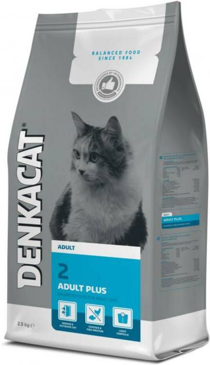 Denkacat Adult Plus Kattenvoer Kalkoen Vis 2.5 kg online kopen