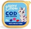 Edgard&Cooper Kuipje Paté Voor Kittens Kattenvoer Kabeljauw Kip 85 g online kopen