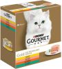 Gourmet Gold Mousse met kip/zalm/niertjes/konijn kattenvoer 8 pack 96 x 85 gr online kopen