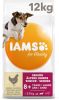 Iams 2x12kg for Vitality Dog Senior & Mature Small Medium Kip Hondenvoer online kopen