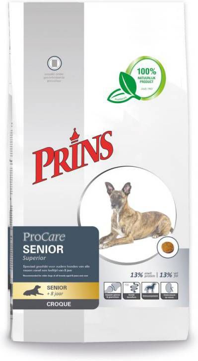Prins ProCare Croque Senior Superior hondenvoer 2 kg + Gratis Prins NatureCare Worst online kopen