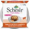 Schesir 12x 40g Petit Delice in Mousse Kip, Kip, Tonijn, Kip en Garnalen Nat Kattenvoer online kopen