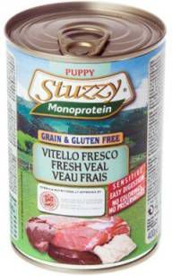 Stuzzy Monoprotein kalfsvlees puppy nat hondenvoer 400 gr. 2 dozen(12 x 400 gr. ) online kopen