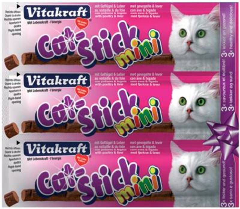 Vitakraft Catstick Classic met gevogelte & lever kattensnoep 10 x 3 sticks online kopen
