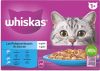 Whiskas 1+ Selectie In Gelei Maaltijdzakjes Multipack Kattenvoer Vis 12x85 g online kopen