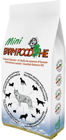 Farm Food HE Mini met Schotse zalmolie hondenvoer 2 x 12 kg + Gratis Fresh Menu Rundvlees natvoer online kopen