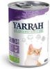 Yarrah 405g biologisch chunks Kip & kalkoen met brandnetel & tomaat Kattenvoer online kopen