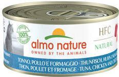 Almo Nature HFC Natural met tonijn, kip en kaas nat kattenvoer 12 x 150 gr online kopen