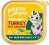 Edgard & Cooper Adult Cat Organic Kalkoen en Kip Paté 16 x 85 g online kopen
