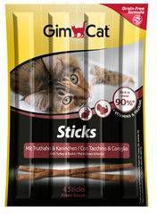 GimCat Sticks Kattensnack Kalkoen Konijn 4 stuks online kopen