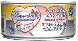 RENSKE Vers Vlees Maaltijd Kat Verse Kip Met Konijn Pate 24x70gr Grootverpakking online kopen