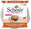 Schesir 12x 40g Petit Delice in Mousse Kip, Kip, Tonijn, Kip en Garnalen Nat Kattenvoer online kopen