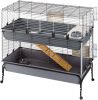 Ferplast Konijnenhok Met Standaard Rabbit 120 Double 118x58x117 Cm Grijs online kopen