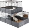 Ferplast Multipla Double Dierenverblijf 107.5x72x96.5 cm Grijs online kopen
