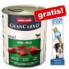 Animonda GranCarno Dental Stick Snack gratis! Bij 6 x 800g Adult Rund & Zalm met Spinazie online kopen