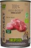 Biofood BF Petfood Organic 100% rundvlees natvoer hond & kat(blik 400 gr)12 x 400 gr online kopen