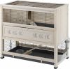 Ferplast Konijnenhok Cottage Dierenverblijf 108x59x102.5 cm White Wash online kopen