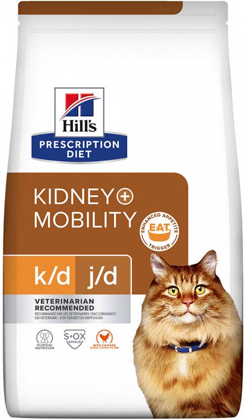 Hill&apos, s Prescription Diet K/D + Mobility Kidney + Joint Care Zak Kip Kattenvoer 1.5 kg online kopen