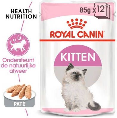 Royal Canin Kittenvoeding 400 g Kitten Droogvoer + 12 x 85 g Kitten Instinctive Natvoer Mother & Babycat + Instinctive in Gele online kopen