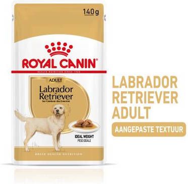 Royal Canin Labrador Retriever Adult Hondenvoer Bestel ook natvoer 10 x 140 g Royal Canin Labrador Retriever Adult online kopen