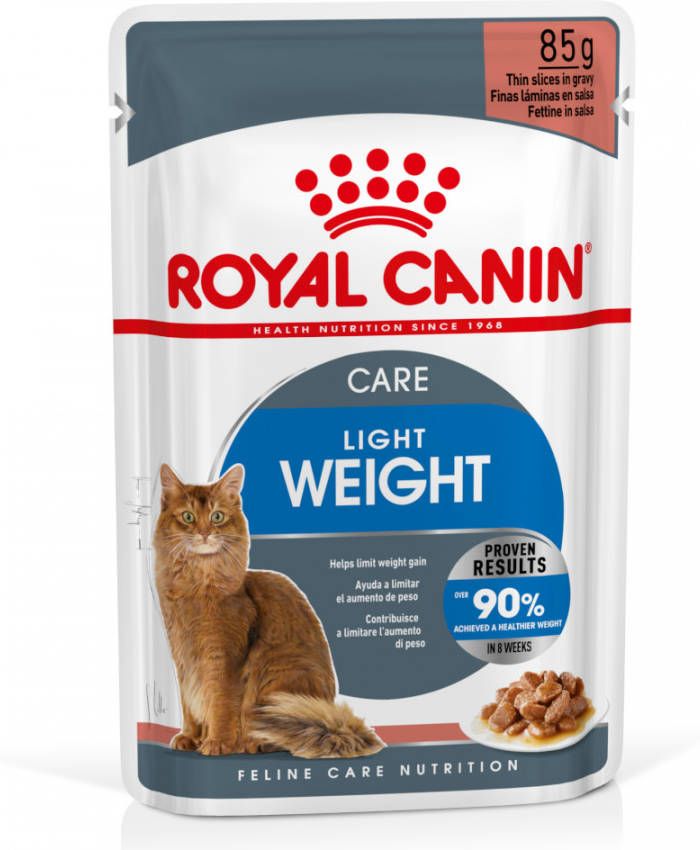 Royal Canin Pouch Ultra Light kattenvoer 4 x Saus + 4 x Gelei (96 zakjes) online kopen
