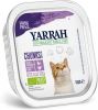 Yarrah 24 + 6 Gratis! Bio Chunks of Paté, Kattenvoer Bio Chunks Kip met Bio Kip & Rund online kopen
