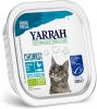 Yarrah 24 + 6 Gratis! Bio Chunks of Pat&#xE9, Kattenvoer Bio Chunks Vis & Spinazi online kopen