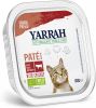 Yarrah 24 + 6 Gratis! Bio Chunks of Pat&#xE9, Kattenvoer Pat&#xE9, Biologisch Rundvlees met Witlof online kopen