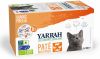 Yarrah 8x Biologisch Kattenvoer Multipack Paté Graanvrij Kip Rund 8 kuipjes online kopen